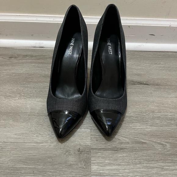 Dark Denim w/ patent front - Picture 2 of 3